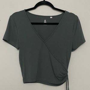 Me to We Pacaun Green V Neck Womens Top